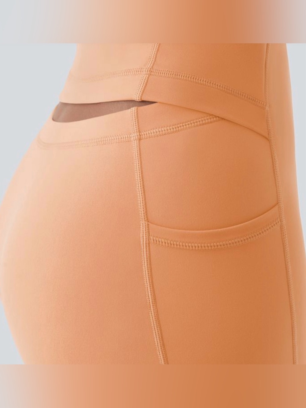 💫NEW-HALARA-SoftlyZero™ Backless Active Dress-Easy Peezy -Apricot Sherbet-LARGE - Picture 3 of 4